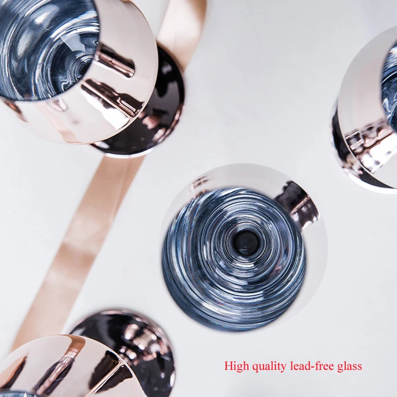 Розовое золото бокал шампанского красное вино бокалы для вечеринок бар ужин сок