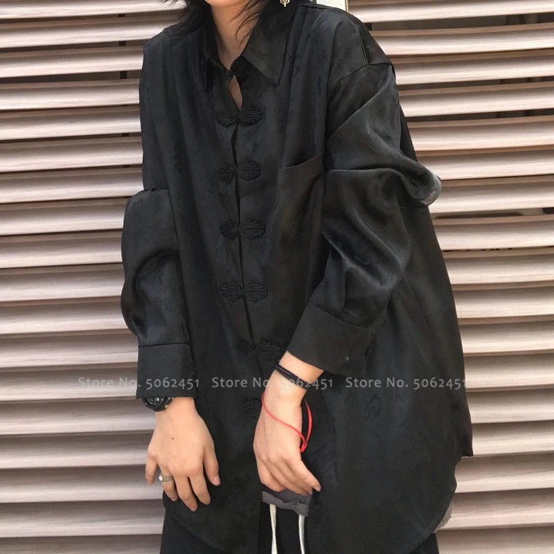 Китайский традиционный ханьфу блузка для женщин и мужчин пара Harajuku стиль Японский Haori куртки кунг-фу каллиграфия печати пальто Тан костюм