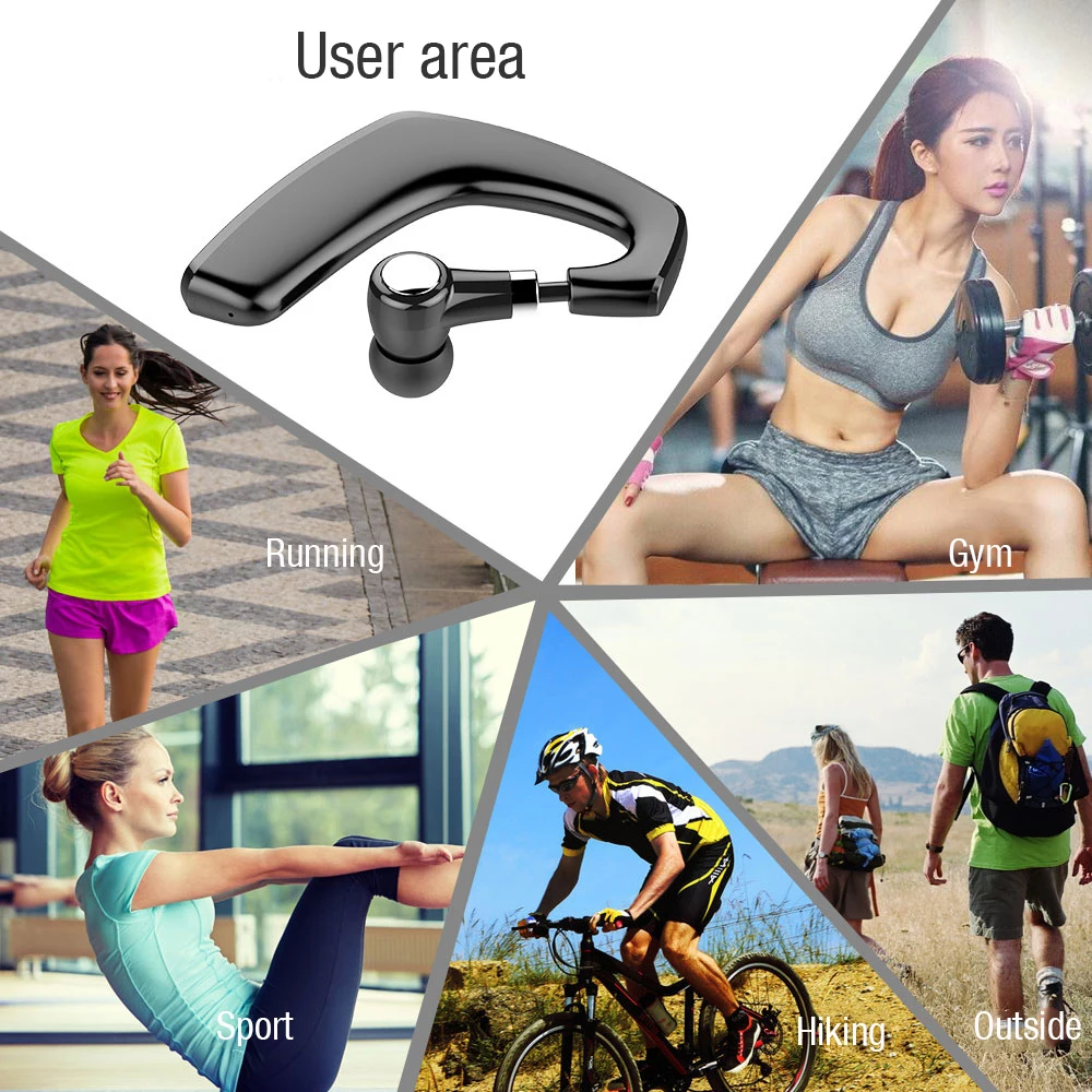 Lymoc Upgrade Y8, Bluetooth наушники, гарнитура, ушные крючки, беспроводные гарнитуры, V4.2, шумоподавление, HD микрофон, музыка для iPhone, huawei
