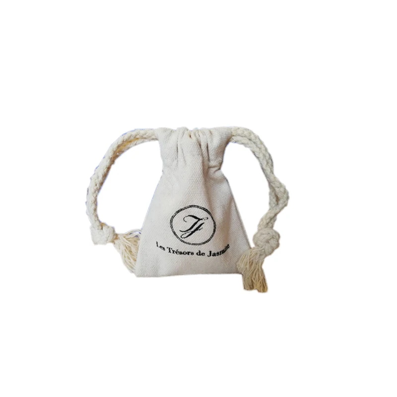 Оптовая продажа 500 шт./лот многоразовая Хлопковая Сумка на шнурке ручной работы с