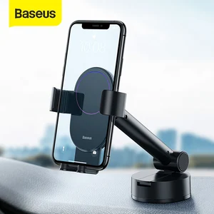 baseus car phone holder for mobile phone holder stand air vent mount cell phone support gravity car phone stand for iphone 11 8 free global shipping