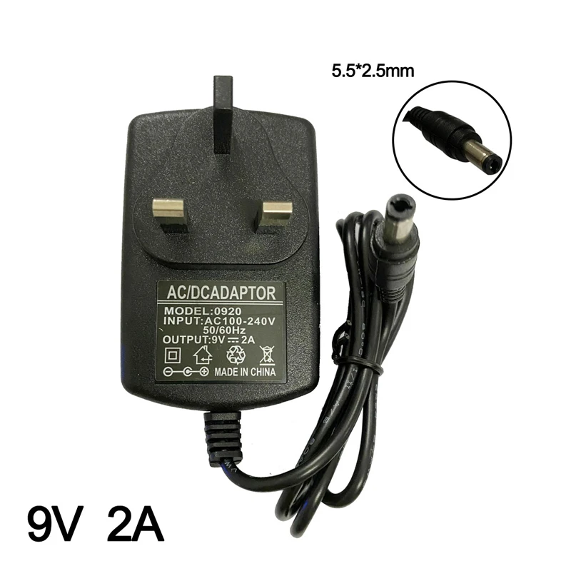 9 в 2A 5 5*2 мм AC DC адаптер для Octane Fitness Q35 Q35c Q35e Q35ce Q37 xR3c шнур питания | Электроника