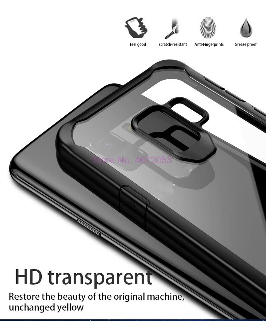 Противоударный чехол для Samsung Galaxy S9 S8 Plus Note 8 9 прозрачный A8 A6 200 армированный 2018 шт.