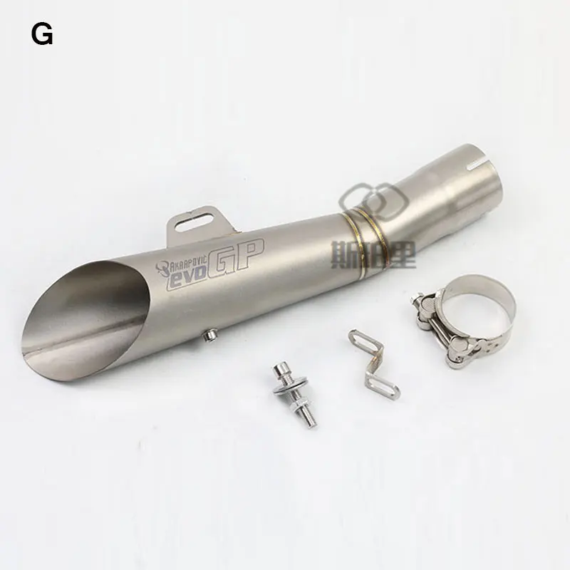 G Универсальный Akrapovic выхлопной мотоцикл hp трубы Escape Moto DB убийца GP глушитель скутер для YAMAHA R6 gz125 ATV Dirt Bike KTM390 - Цвет: G