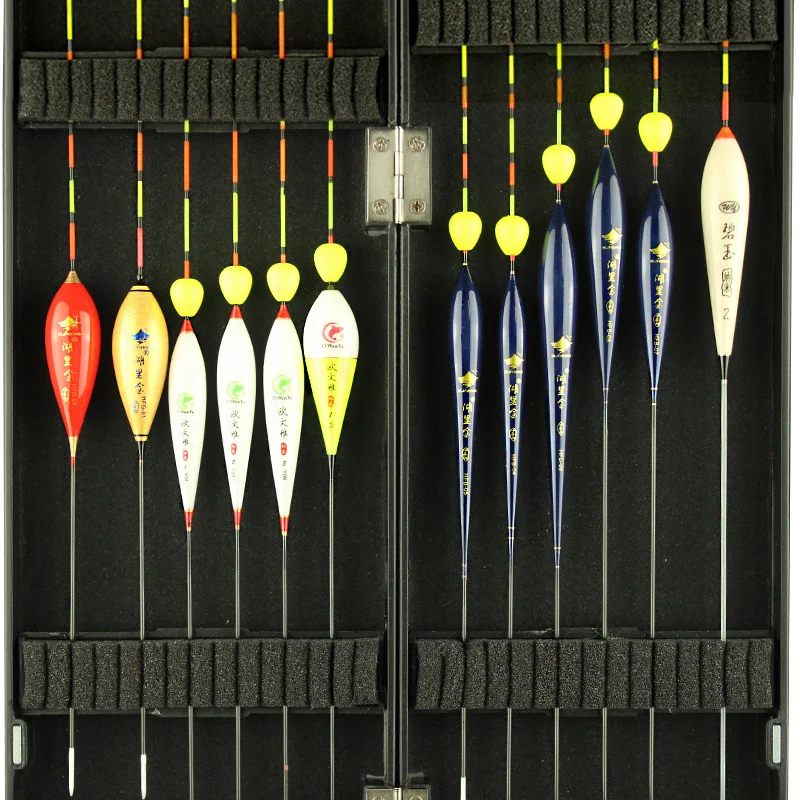 16pcs/Lot (Including Box) Fishing Floats Set Buoy Bobbers Carp Floaters Mix Size Accessories ABS Plastic Box | Спорт и развлечения
