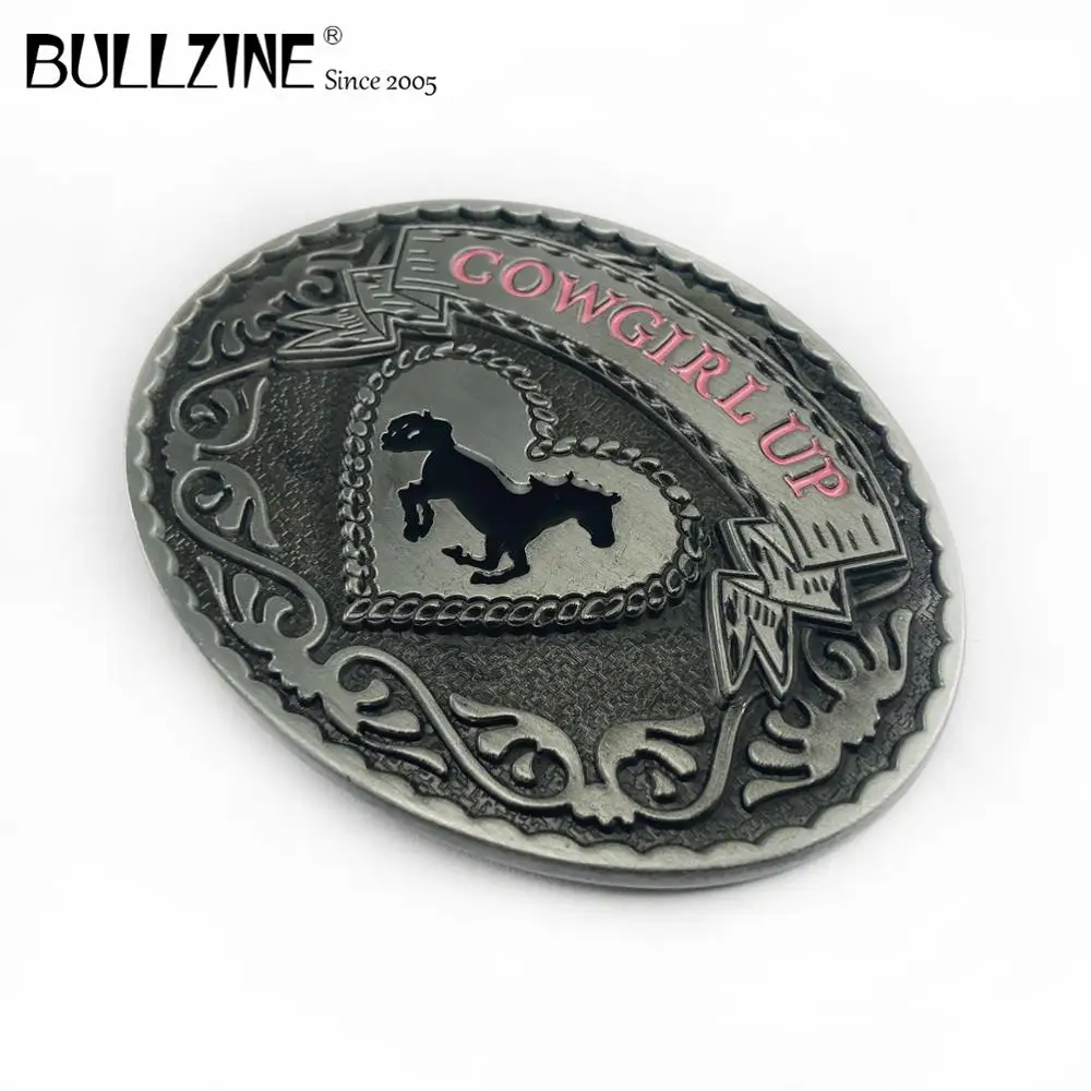 В Bullzine ковбойские пряжки ремня с оловянной отделкой FP 02470 подходит для детей на