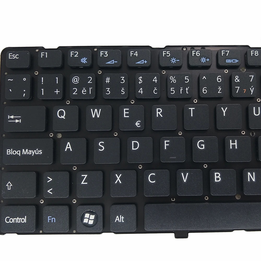 Сменные клавиатуры для Sony VAIO VGN NW VGNNW CZ Чешский CS черный с белой клавиатурой цена