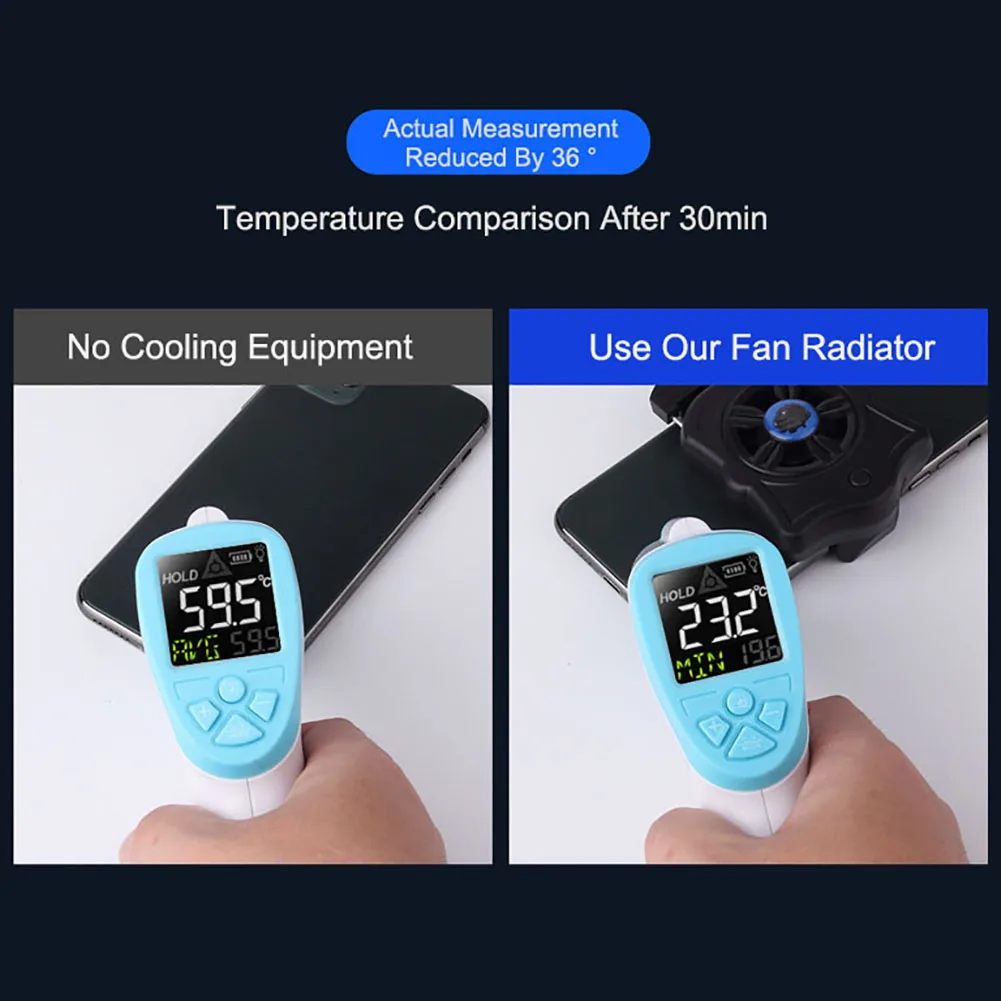 

Foldable Phone Cooler Fan for iPhone Xs Samsung Huawei Android Support Stand Phone Holder Heat Sink Cooling Gamepad Controller