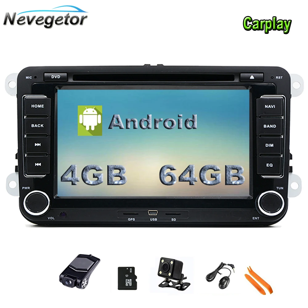 7 ''Автомобильный DVD плеер для VW PASSAT Android 10 GPS Навигация стерео IPS экран