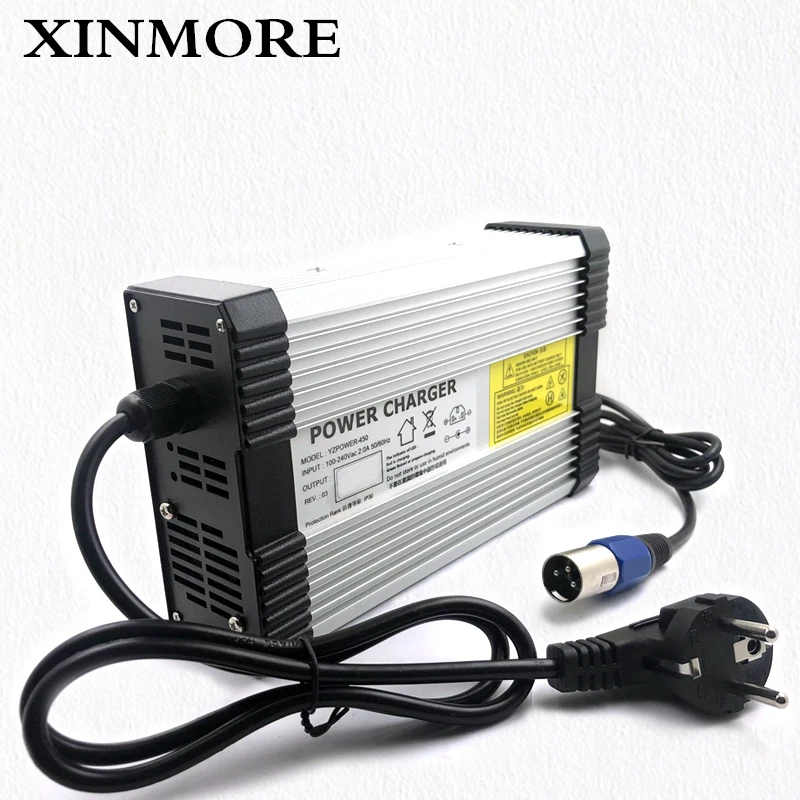 XINMORE AC DC 58 8 V 8A литиевое зарядное устройство для 48V (51 V) литий ионный полимерный