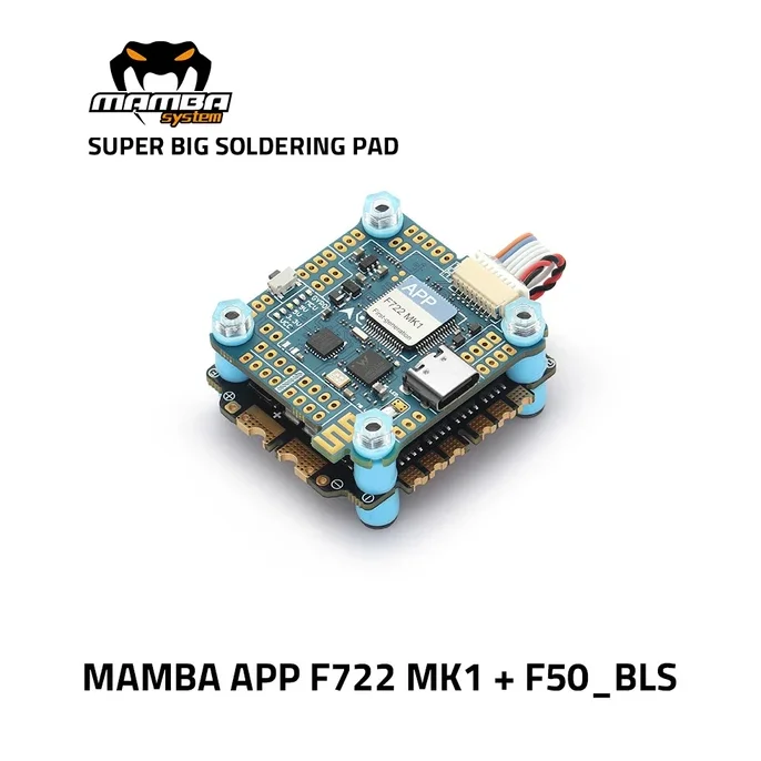 Контроллер полета DIATONE MAMBA F722 APP MK1 F50PRO F60PRO 3 6S STACK F7 BLHELI32 50A 60A 4 в 1 ESC Combo|Детали и