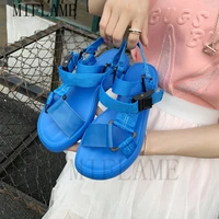 fashion women concise sports platform sandals summer hook loop thick bottom gladiator sandals casual flat trek design shoes
