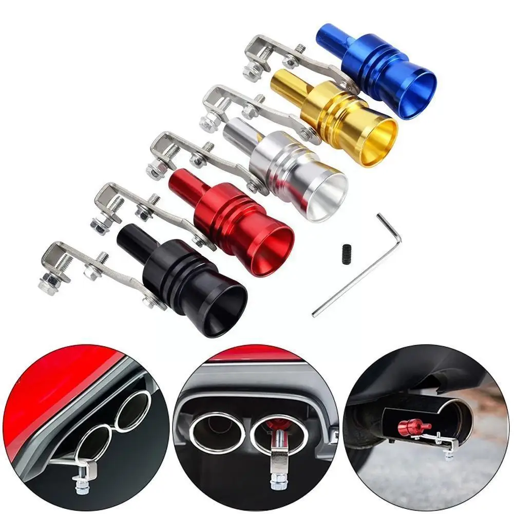 

Car Modified Whistle Exhaust Pipe Sounder Car Sound Accessories Exhaust Whistle Color Tail Throat Whistle Tail Throat Imitator