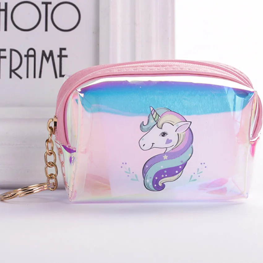 Кошельки для монет брелоки с дизайном Единорог Фламинго сумка ключей кольца мыши