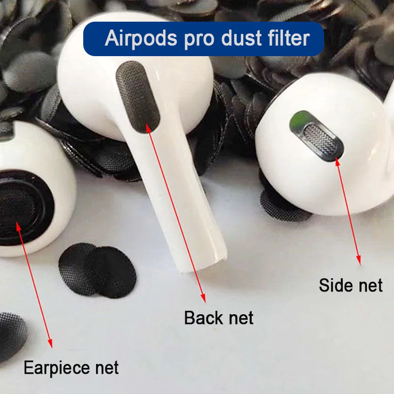 10 шт. металлические водонепроницаемые фильтры для наушников Airpods Pro - купить по