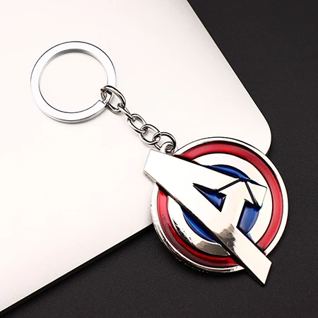 Новые украшения Marvel Супергерои Мстители 4 Логотип Стиль металлические подвески, брелоки с буквой «А брелки Porte Clef держатель ключа chaveiro - Цвет: Зеленый
