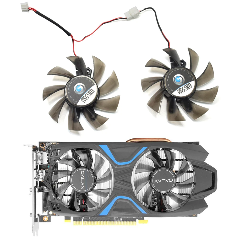 Кулер 75 мм для видеокарт GALAX GeForce GTX 1060 OC 6 ГБ 1050 Ti EXOC 4G | Компьютеры и офис