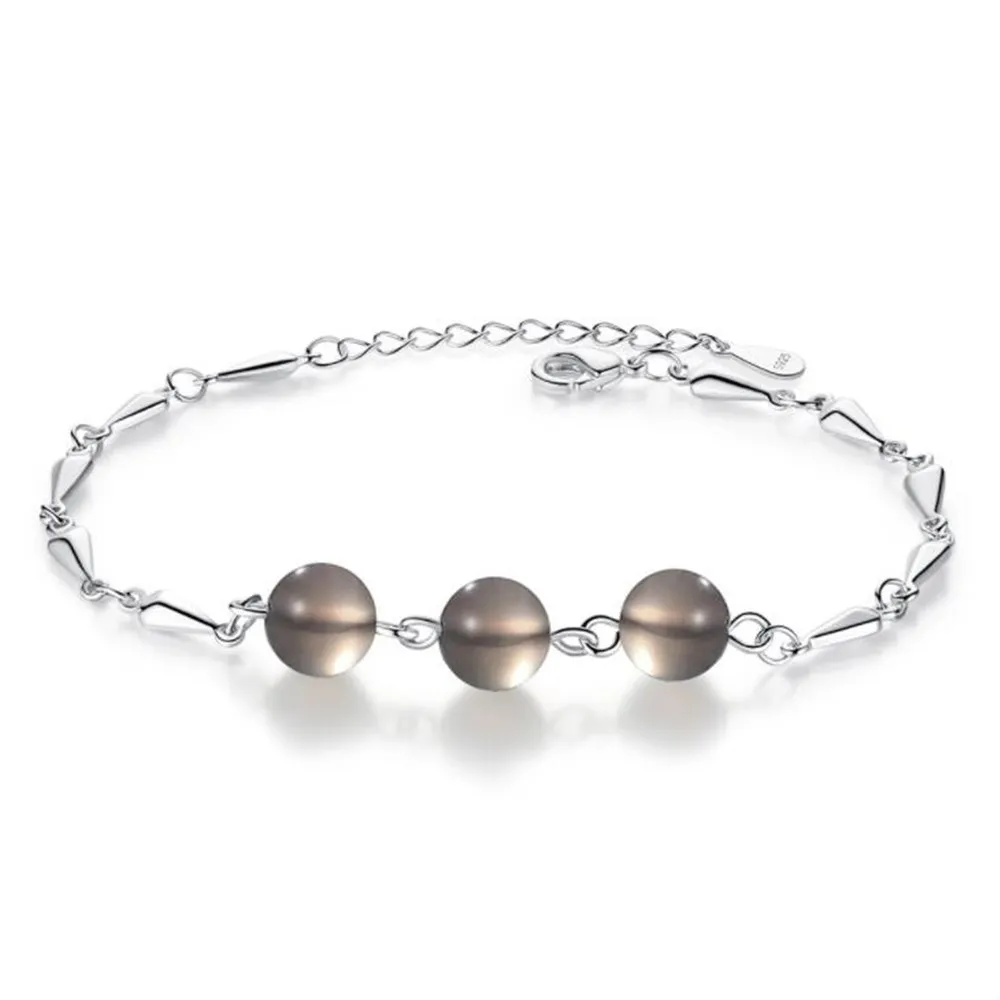 

NEHZY 925 sterling silver bracelet high quality jewelry fashion woman retro ball agate bracelet length 19CM