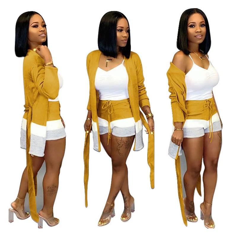 Женский комплект из 2 предметов осенне-зимняя одежда длинный кардиган и