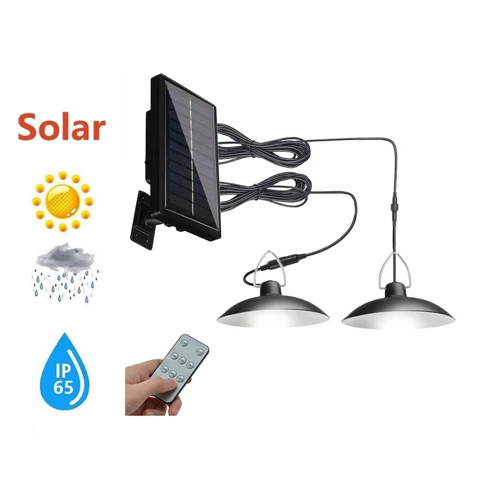 

Retro Lampshade LED Solar Light Solar Emergency Lamp Outdoor Indoor Waterproof Camping Terrace Garden Home Tent Chandelier 3/6M