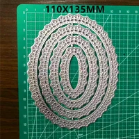 oval metal cutting dies scrapbooking new arrival 2021 christmas metal die cutters for scrapbooking stencils for decoration