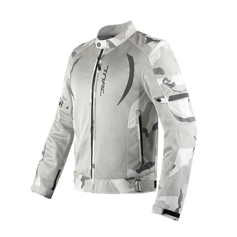 Enlarge TNAC New Design Summer Lady Motorcycle Jacket Reflective Breathable Mesh Cloth Men Motorbike Jacket Protective Clothing