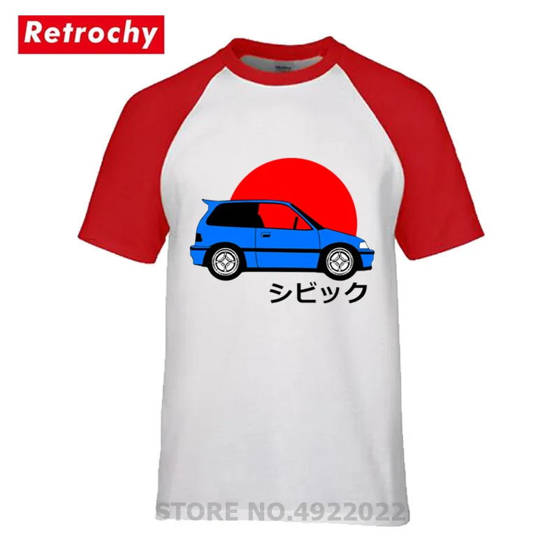 Японский стиль JDM Civic EF Enthusiast футболка мужская мода GTR Booty тройники