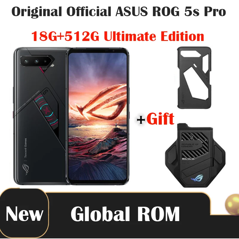 Оригинальный Официальный Новый оригинальный Смартфон ASUS ROG 5s Pro Snapdragon 888 + Plus 6 78