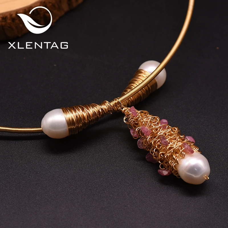 Xlentag оригинальный дизайн ручной работы натуральный пресноводный жемчуг