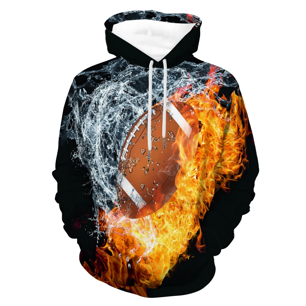 

2021 Hoodie Long Sleeve Bowling 3D Printing Pattern Printed Men's Sweatshirt Straight Men's and Women's Street Sportswear