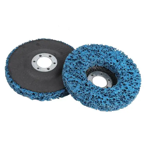 

HLZS-2Pcs 100X16Mm Poly Strip Disc Abrasive Wheel Paint Rust Removal Clean for Angle Grinder