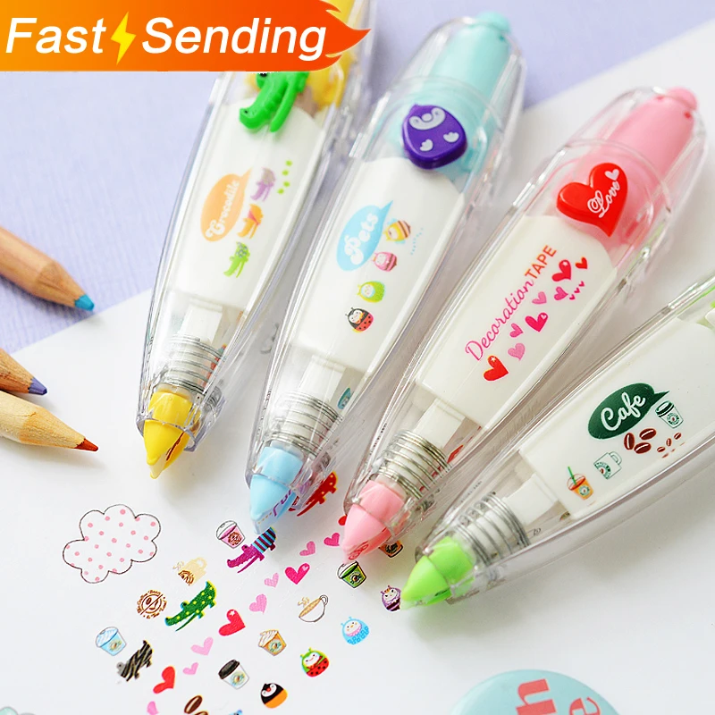 JIANWU Творческий кружево Корректирующая лента изменены бумажной ленты наклейки