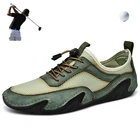 Кроссовки для гольфа мужские, из коровьей спилковой кожи, легкие, спортивные, большого размера 38-48