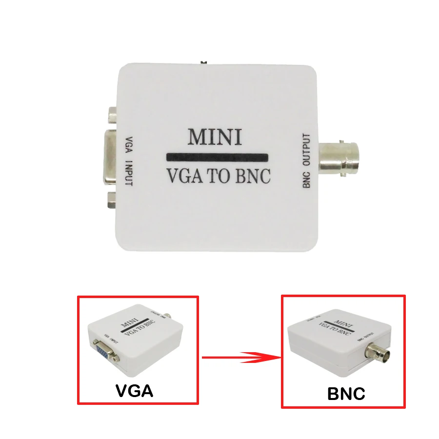 Преобразователь VGA в BNC мини-конвертер HD композитный адаптер для подключения к