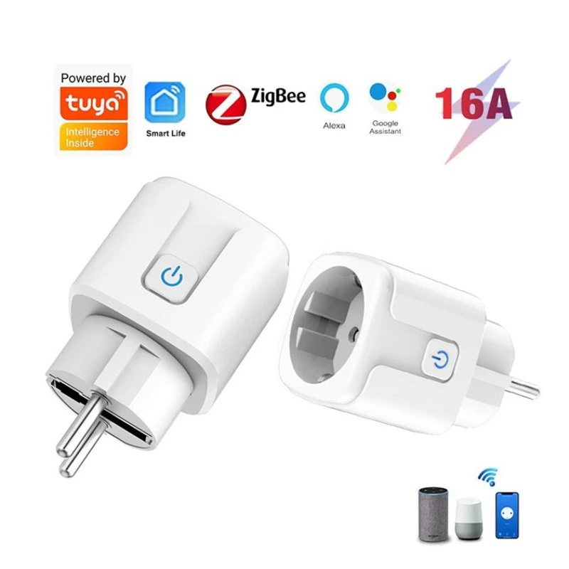 

Смарт-розетка Tuya ZigBee 3,0, 16 А, с голосовым управлением