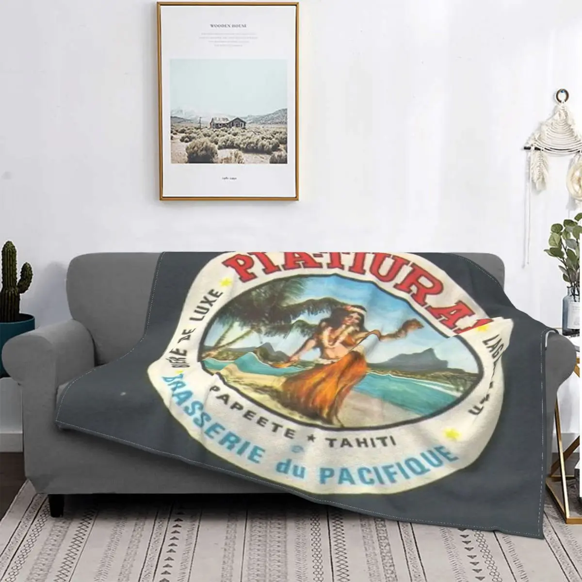 

Hinano-Manta Tahiti 411 para niños, colcha de cama a cuadros, ropa de cama, cubierta de playa con capucha, manta para pickick