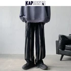 Джинсы-багги мужские с принтом, широкие, оверсайз, весна 2022