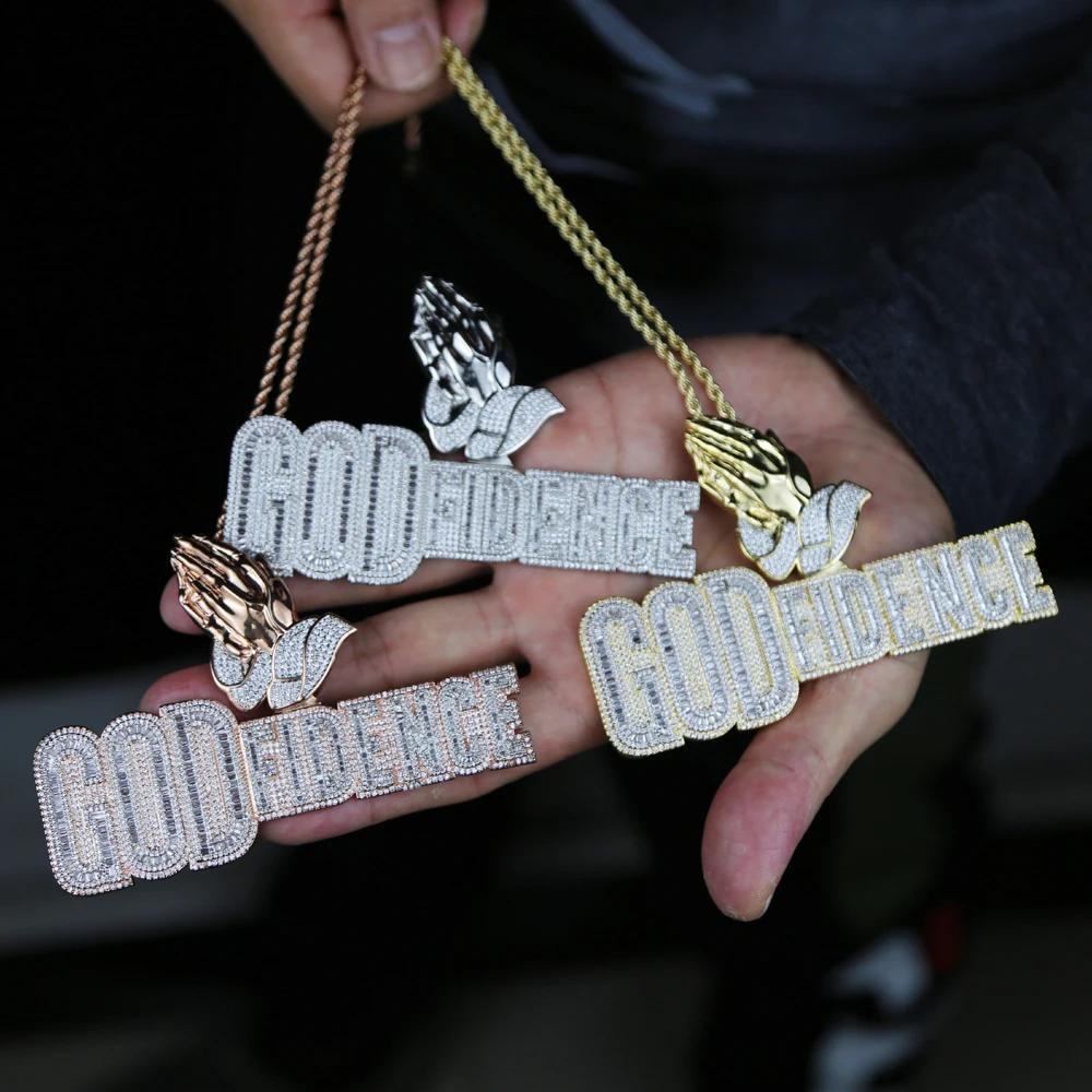 

Новое поступление, Большая подвеска с большими буквами богов, подвеска со стандартным панковским ожерельем, ювелирные изделия для мужчин, м...