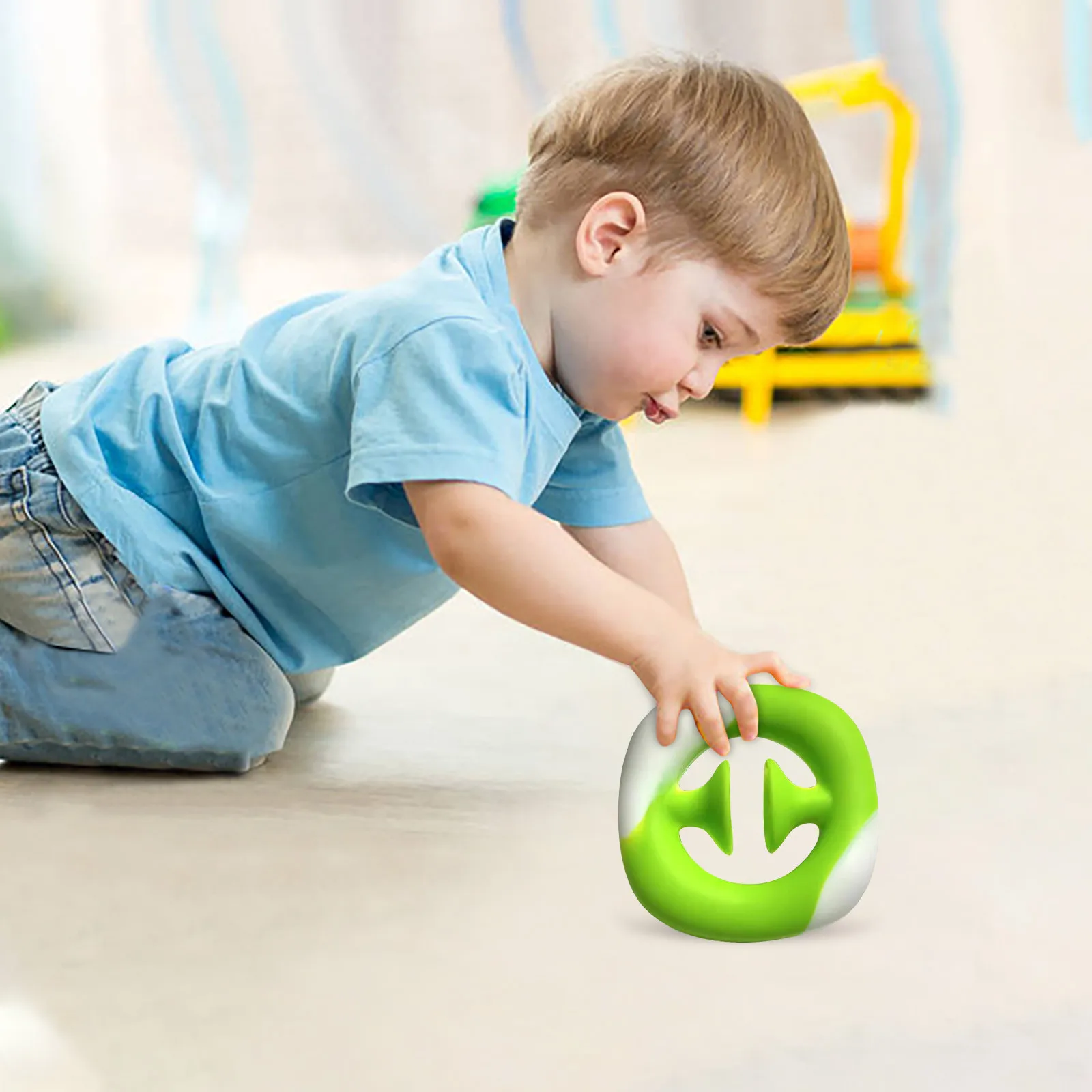 

Stress Relief Sensory Hand Toy Anti-anxiety Snap Gr-ab Click Finger ToyGreen