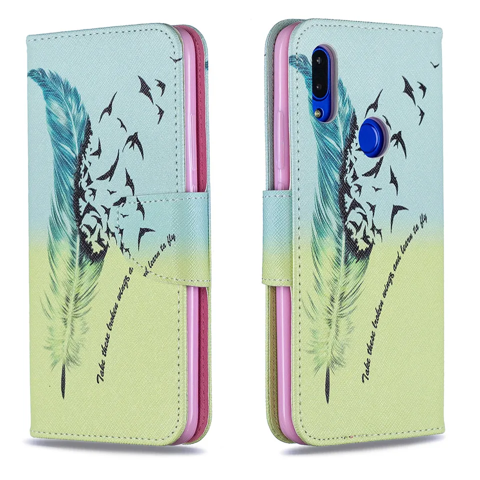 Отличный кожаный чехол-бумажник с откидной крышкой для Xiaomi Redmi 7 Y3 Note 5 6 4X 5A PRO pocophone