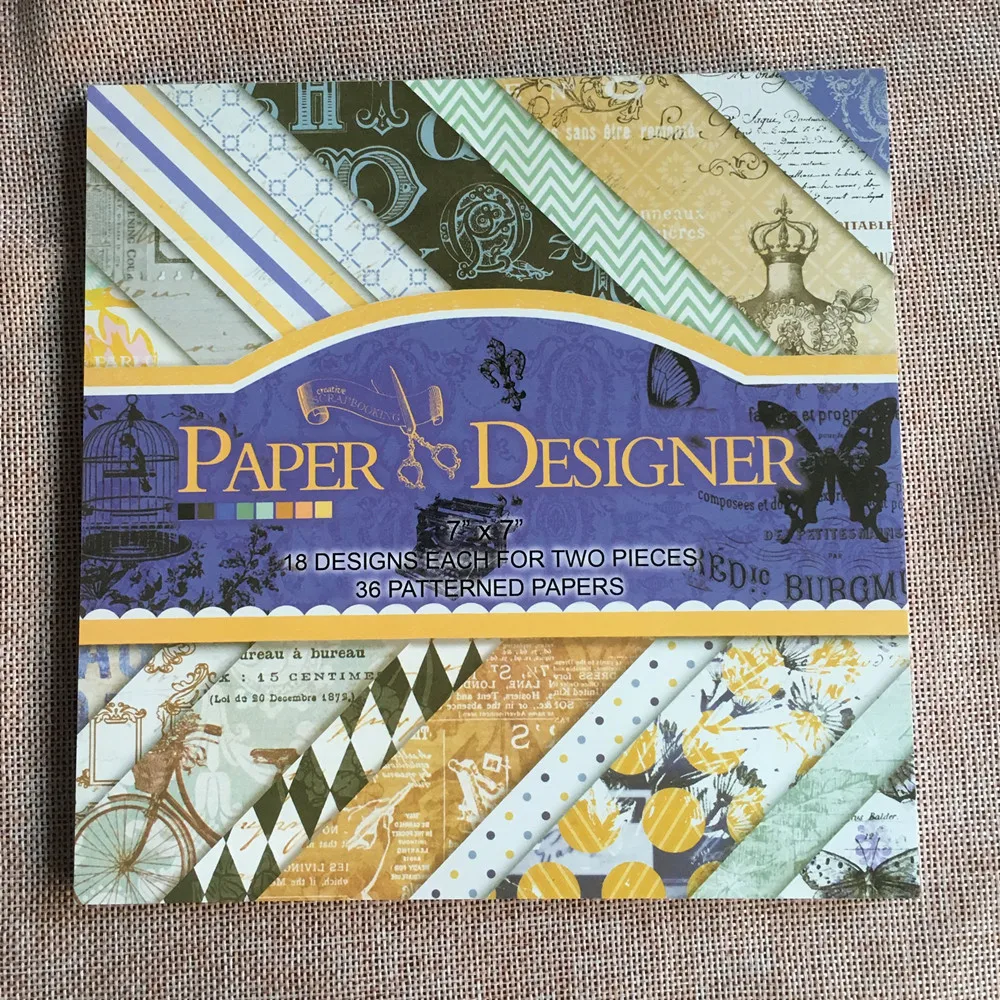 Бумажный коврик для скрапбукинга с надписью бабочка 36 листов 7 х7 дюймов | Дом и