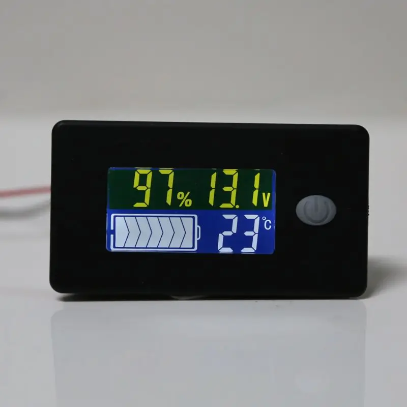 

OOTDTY 10-100V Battery Capacity Indicator Voltmeter Universal Li-ion Lifepo4 Lead acid A5YD