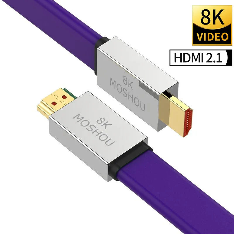 Кабель HDMI 2 1 8K 60Hz 4K 120Hz 48 Гбит/с HDCP2.2 UHD ARC Dynamic HDR видео шнур MOSHOU м 5 8 10 м|Кабели HDMI| |