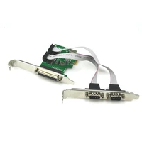 pci express card multi 2 ports rs 232 db 9 serial 1 port db 25 parallel printer pci controller express controller card