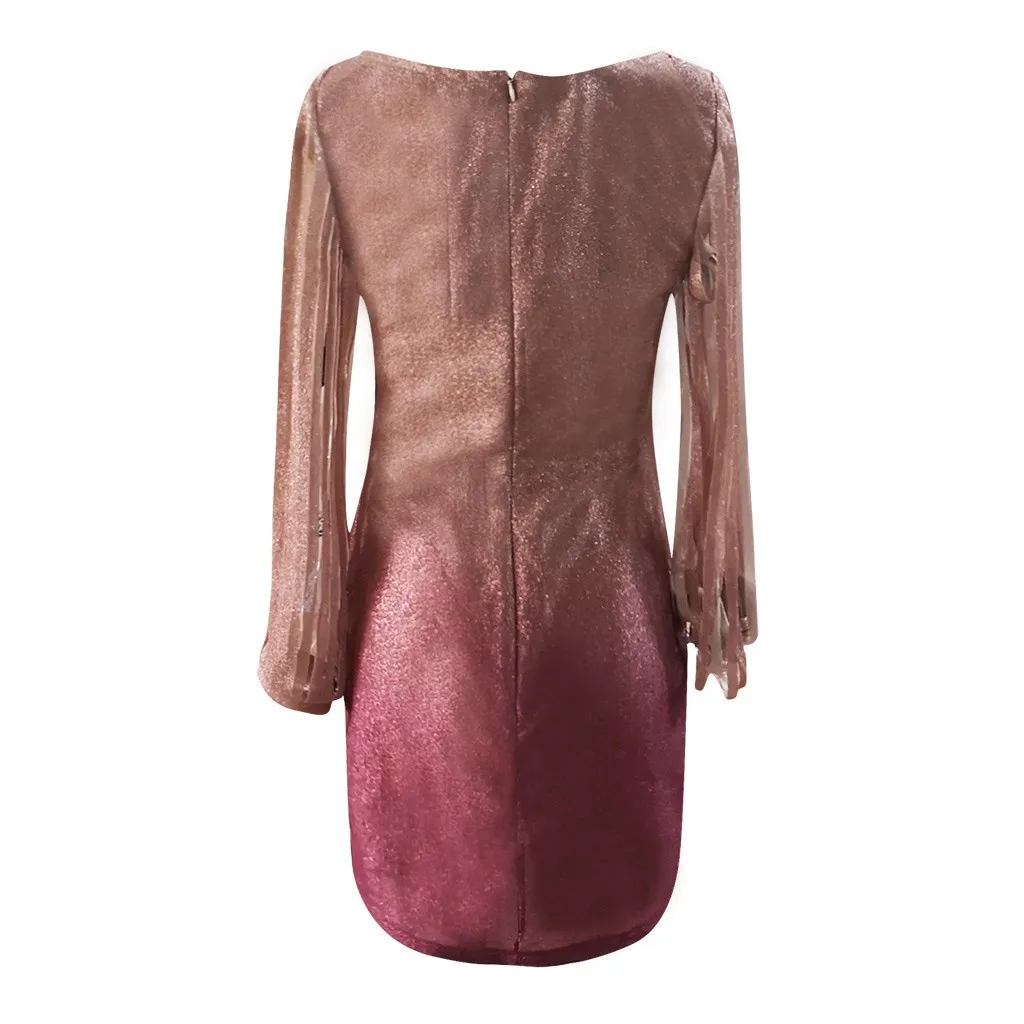 2019 с сексуальным О образным вырезом платье открытыми плечами Для женщин