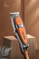 kemei professional t shaped carved electric hair clipper type c interface fast charge hair clipper styling hair shaving machine