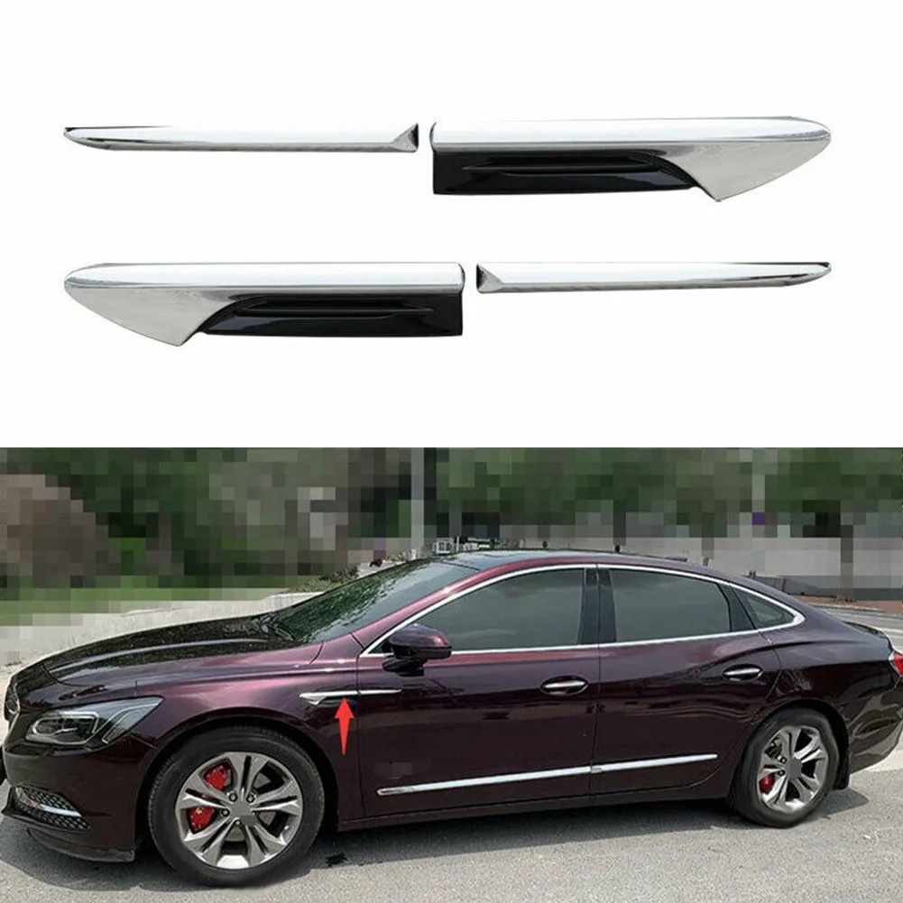 

4 шт., хромированные декоративные наклейки на крыло автомобиля, для Buick Lacrosse 2016-2020