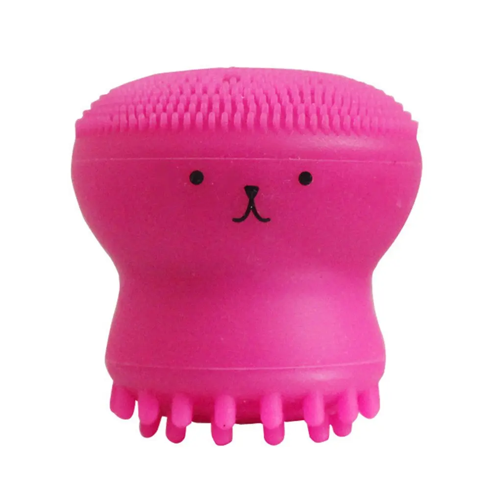 

4 Colors Silicone Face Cleansing Brush Octopus Shape Deep Pore Cleaning Facial Cleanser Face Scrub