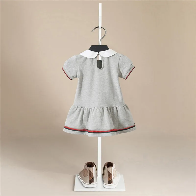 Baby Girl Dress Summer Cotton Pullover Toddler Kid Short Sleeve Clothes Sport Blouse Tennis Dresses 1-5 Years | Детская одежда и