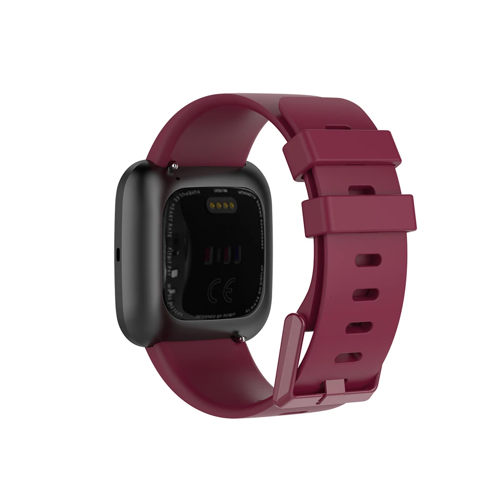 Сменный ремешок для Fitbit Versa/Versa 2, мягкие силиконовые водонепроницаемые наручные аксессуары, ремешок для Fitbit Versa 2, ремешок